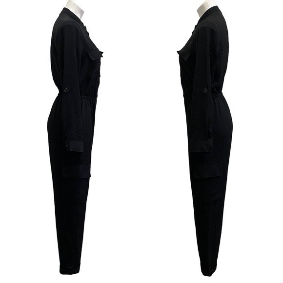 VINCE CAMUTO black jumpsuit romper sz 6 - Picture 4 of 12